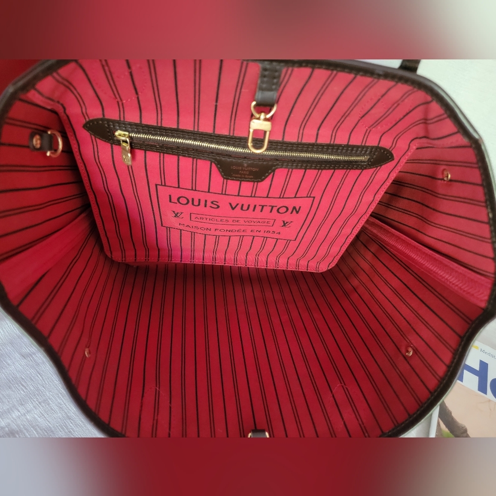 Auth ❤️ Louis Vuitton Neverfull Damier ebene MM - Picture 7 of 15